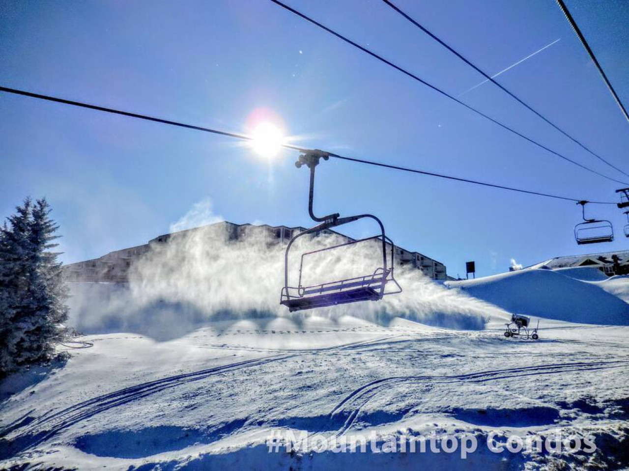 View of Mountain Lodge from the Ballhooter Lift
