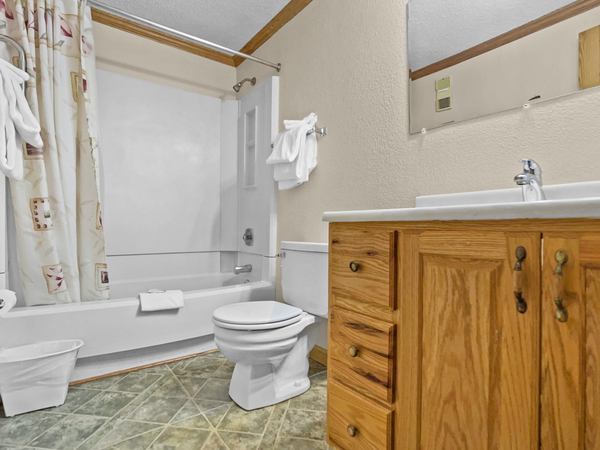 Enlarged bathroom