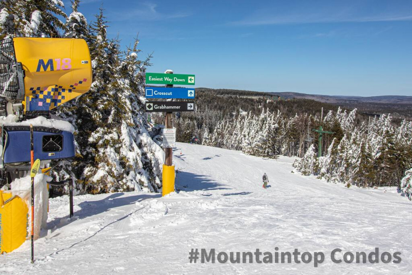 This ski slope is right out the back door from Mountain Lodge