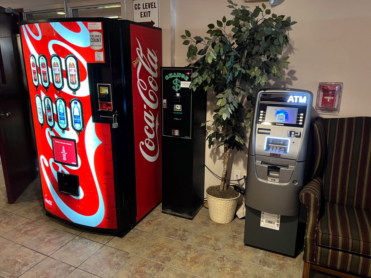 ATM machine in the lobby
