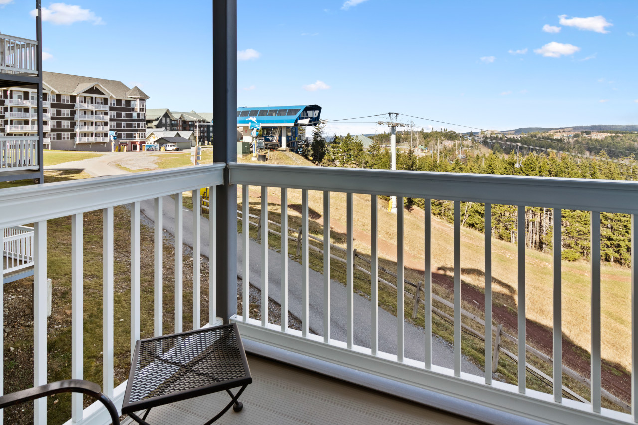 Actual balcony view (looking left)