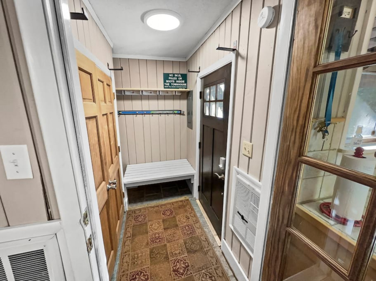Mud room with space for your gear