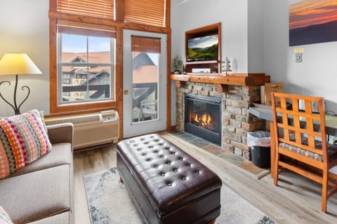 Warm up with a fire and a movie