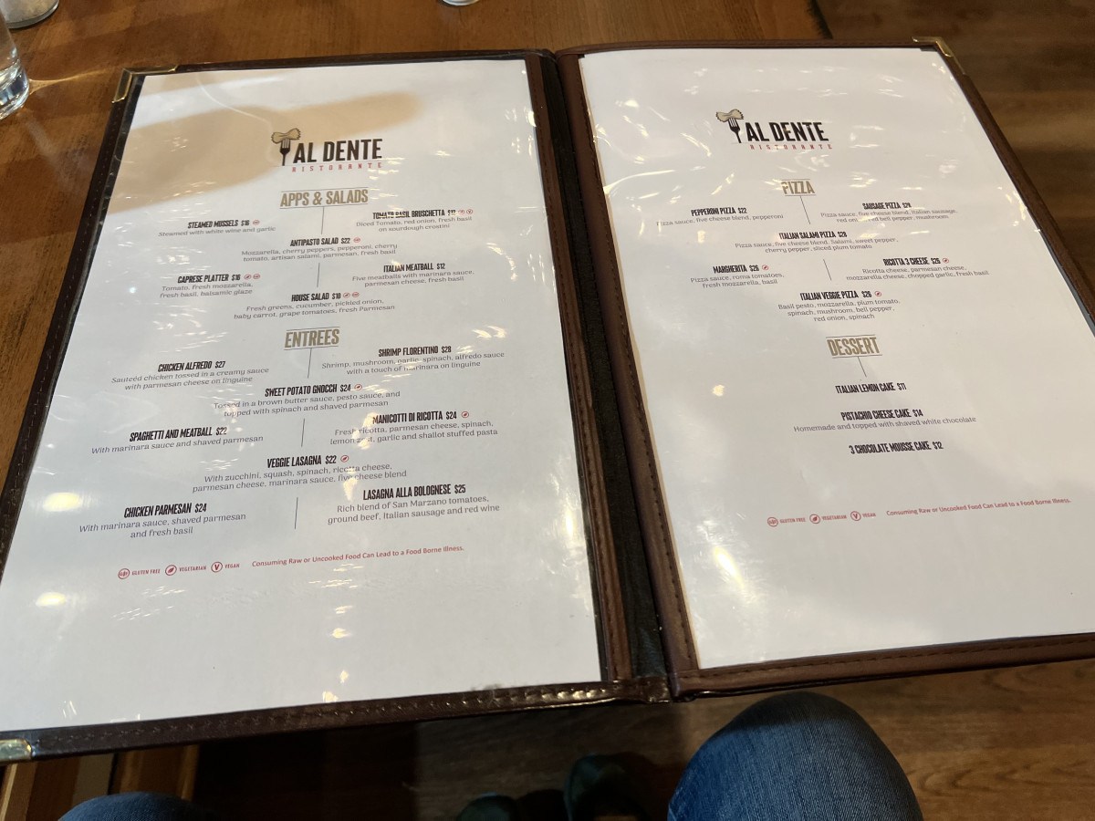 Al Dente Located on the Lower level of Mountain Lodge (Winter