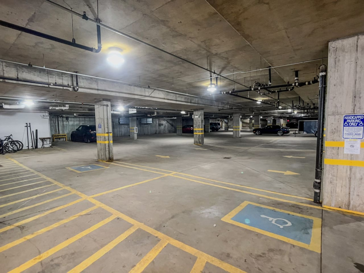 Heated underground parking