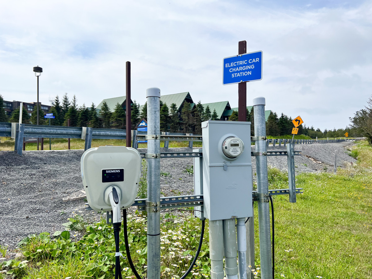 EV Chargers located across the street