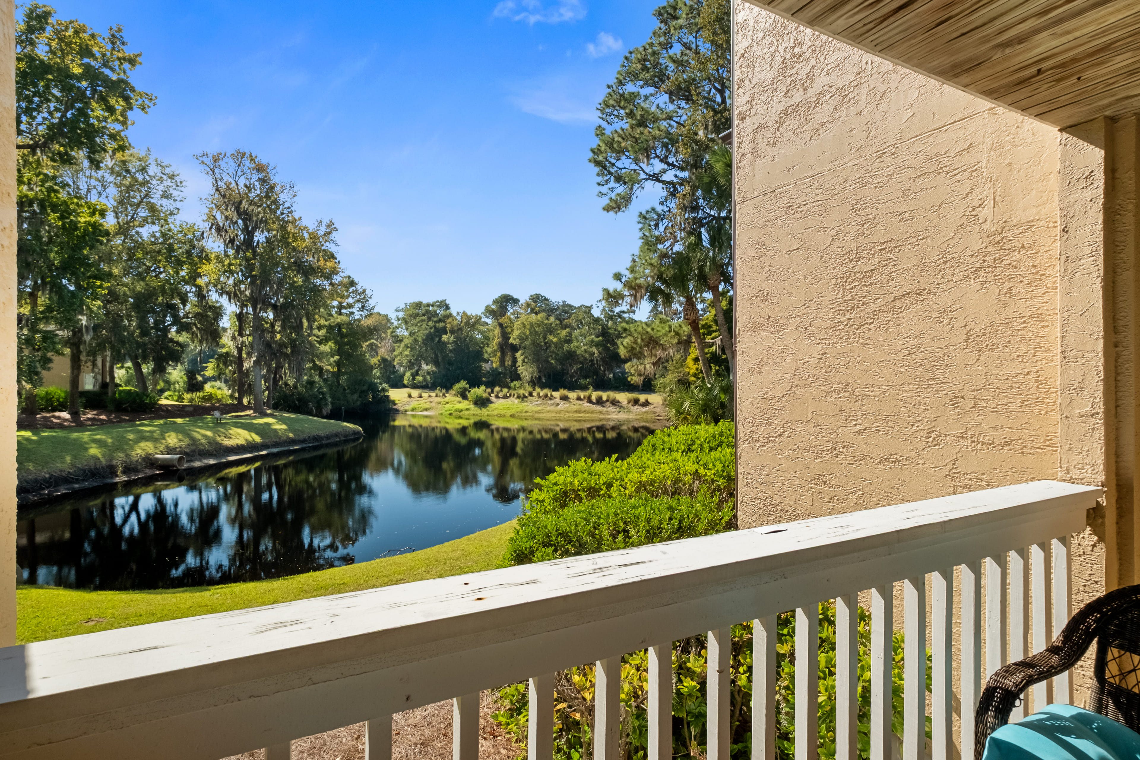 Your private view of the lagoon and golf course in the distance!