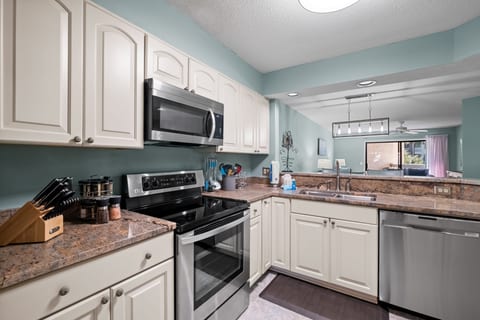 Our kitchen is equipped with LG stainless steel appliances