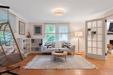 This inviting space is the perfect spot to begin your relaxing getaway. Whether you're curled up with a good book of engaging in a friendly board game competition with family, this room offers a serene and welcoming atmosphere.