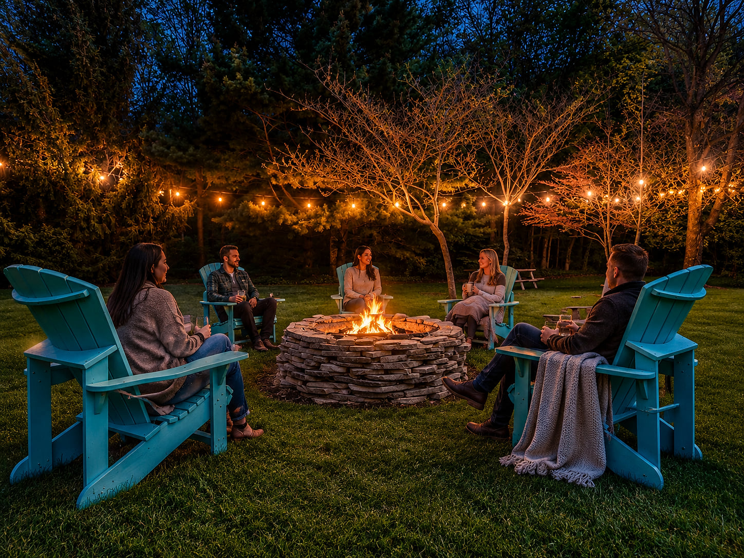 The best time is gathering with friends and loved ones around the fire