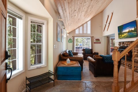 Front entrance to open living