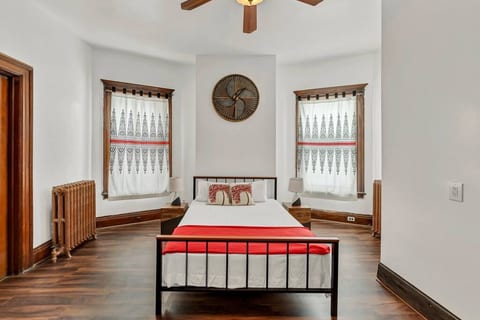 Queen sized bed