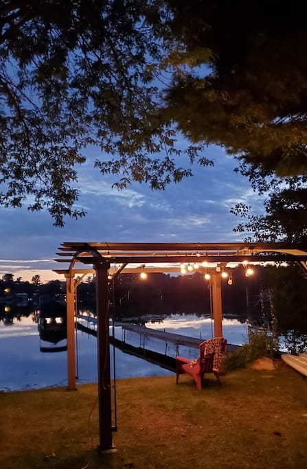Waterfront property in the evening cant be beat!