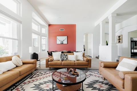 Living room and formal dining table