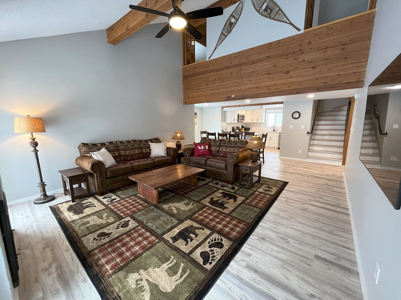 Cozy Great Room with Propane Fireplace — The perfect place to relax after a full day skiing Jay Peak’s legendary powder.