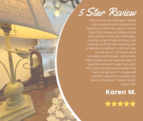 5 star review from one of our guests