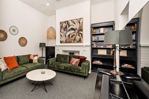 Curl up on the comfy couches. Fast internet streaming TV, books & board games.