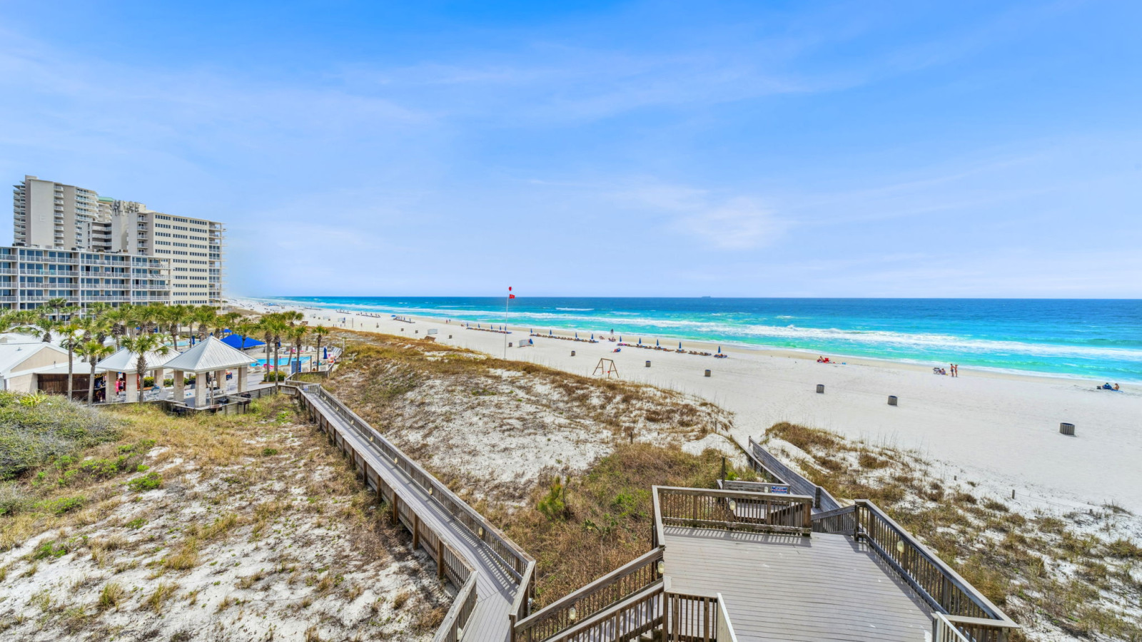 Step onto sugar-white sand just outside your door and enjoy breathtaking Gulf views—perfect for a day of sun and surf.