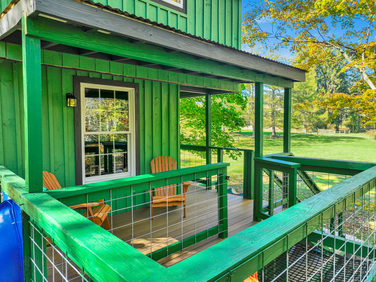 Take a seat and let your imagination soar from the second-level deck.