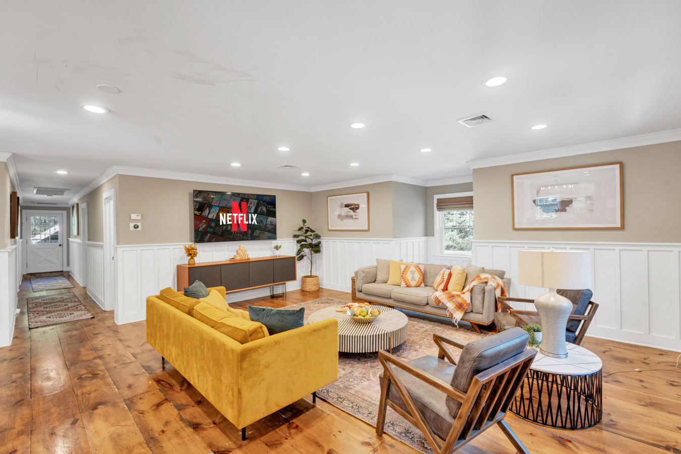 Sink into comfort with our cozy, spacious seating — the perfect spot to relax, chat, or enjoy a movie.