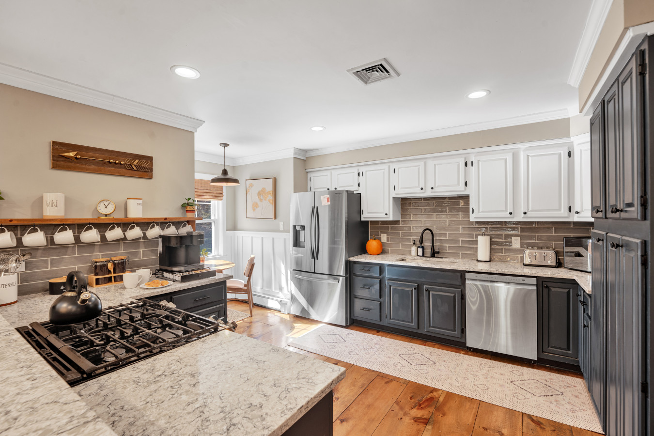 Everything you need in one convenient spot — fridge, oven, dishwasher, and Keurig for your perfect morning brew.