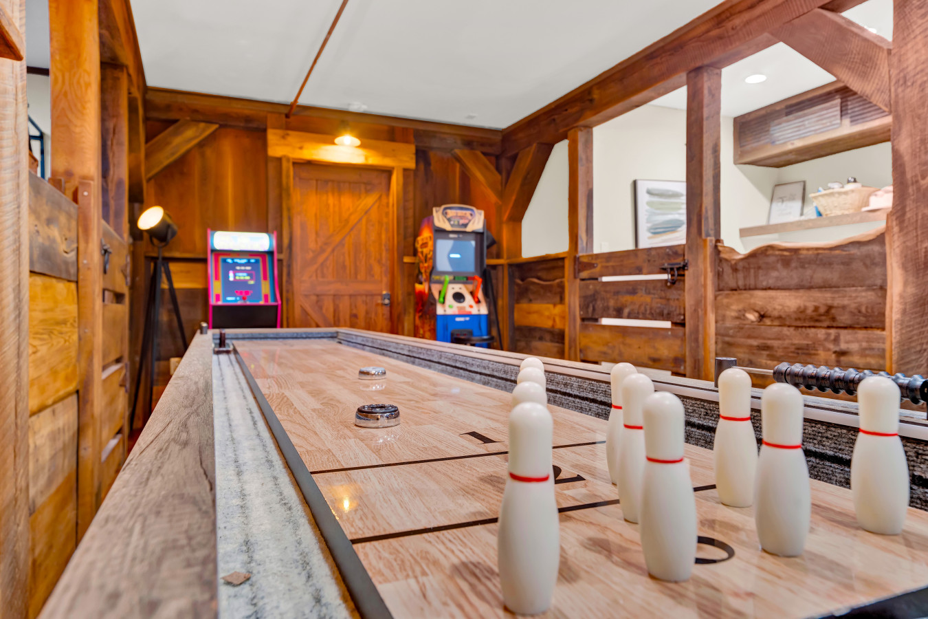 Challenge your friends to a game of shuffleboard — fun, competitive, and perfect for creating unforgettable memories!