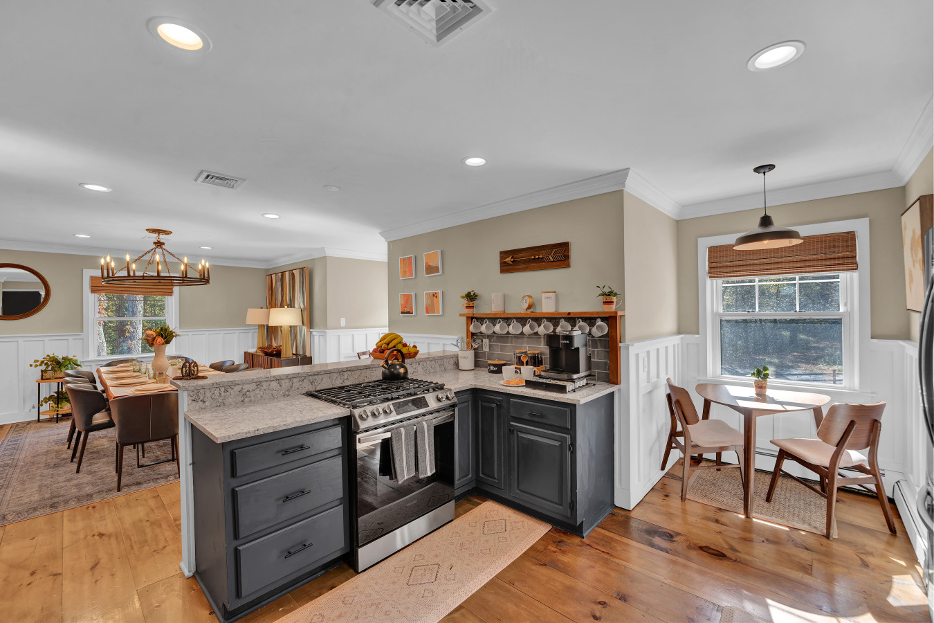 Enjoy your coffee at our cozy coffee table by the window — the perfect spot to sip, relax, and soak in the view.