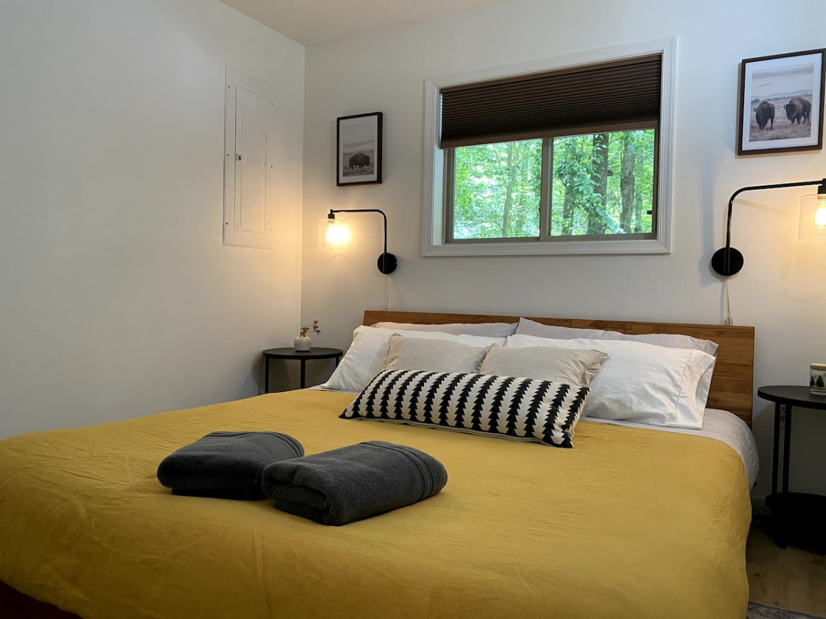 first floor king bed