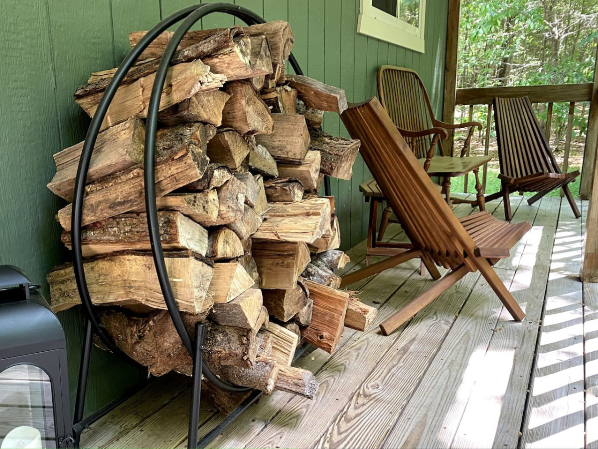 Fire wood for our interior wood burning fire place