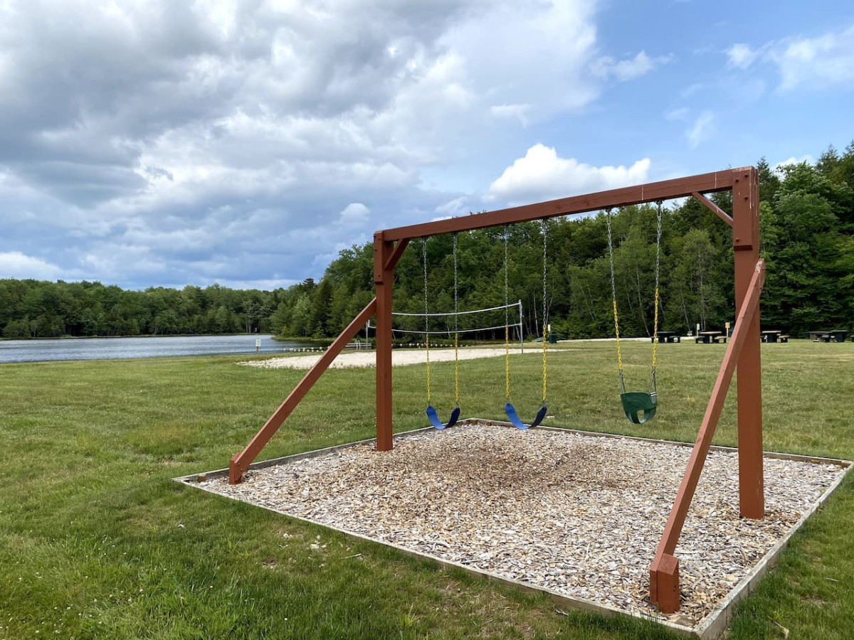 Children's swing set