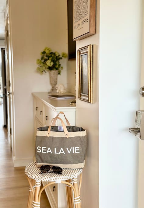 Feel welcome the moment you open the door to your luxurious Beach Condo.  Every detail has been carefully thought of and designed. It is a breath of fresh air and beckons you to come in and explore every detail!  Just wait to you see your Oceanview