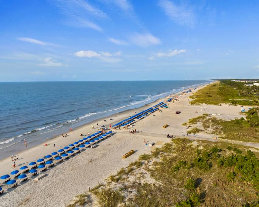 Folly Beach.

If you want a more peaceful and relaxing secluded beach, we are just 200 steps from paradise!  Perfect for Couples and Snowbirds.
