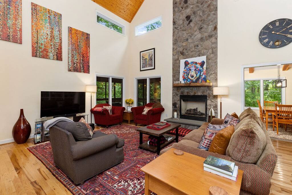 Make yourself at home and enjoy a fire in this super comfortable living space.