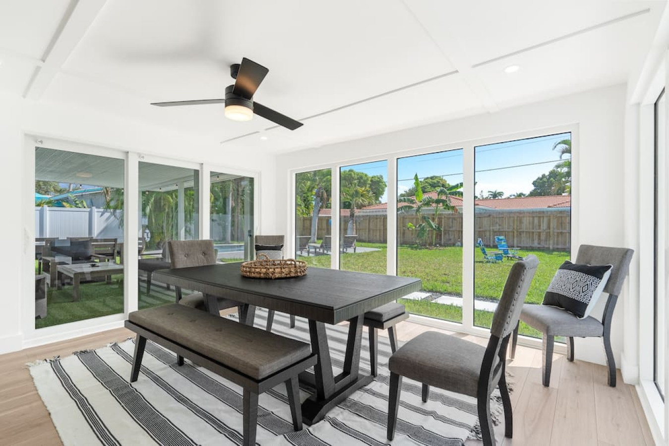 "Sunlight streams through the windows, casting warm shadows on a table that begs you to linger over a delicious meal and good conversation."