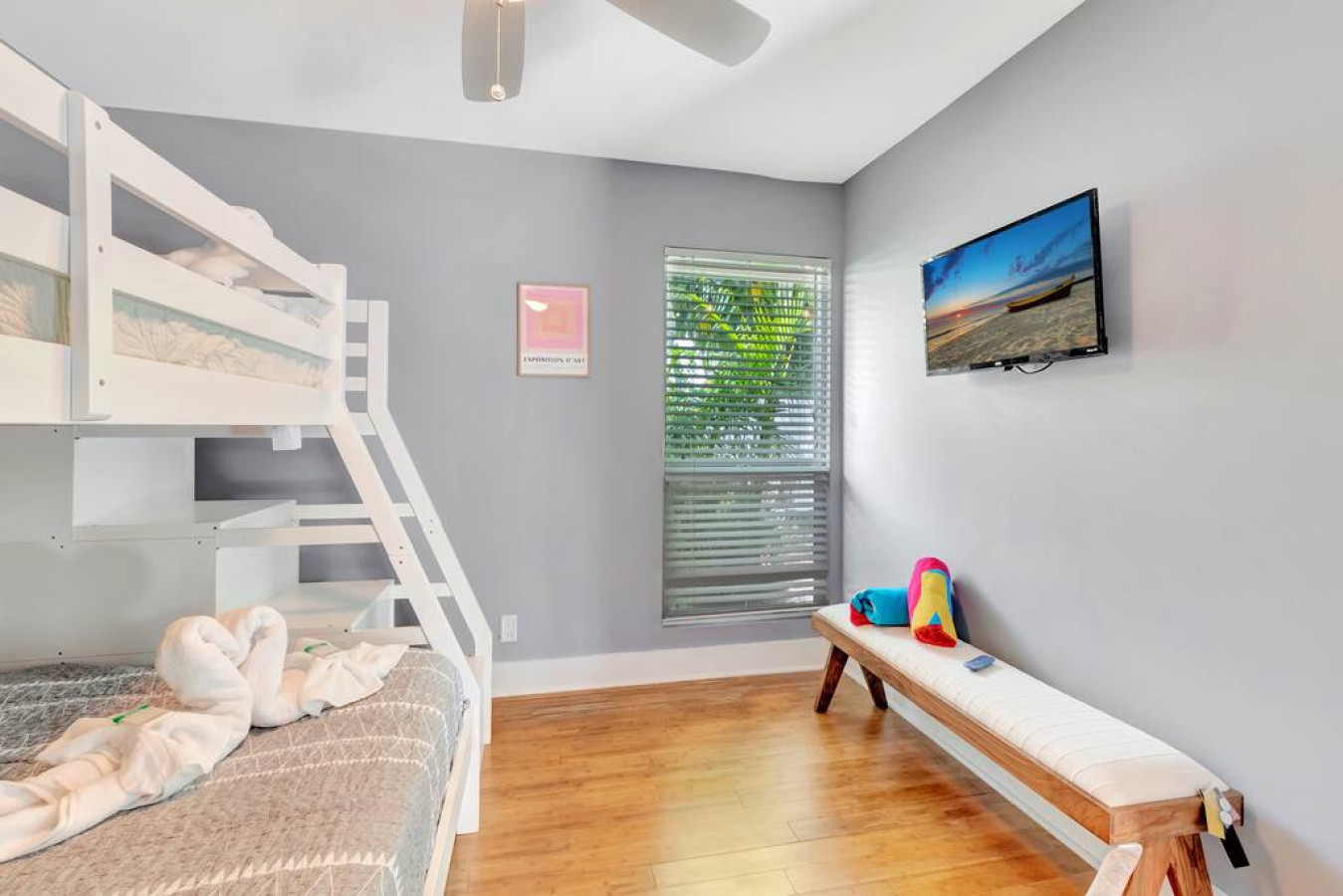 Cozy bedroom just for the kids!