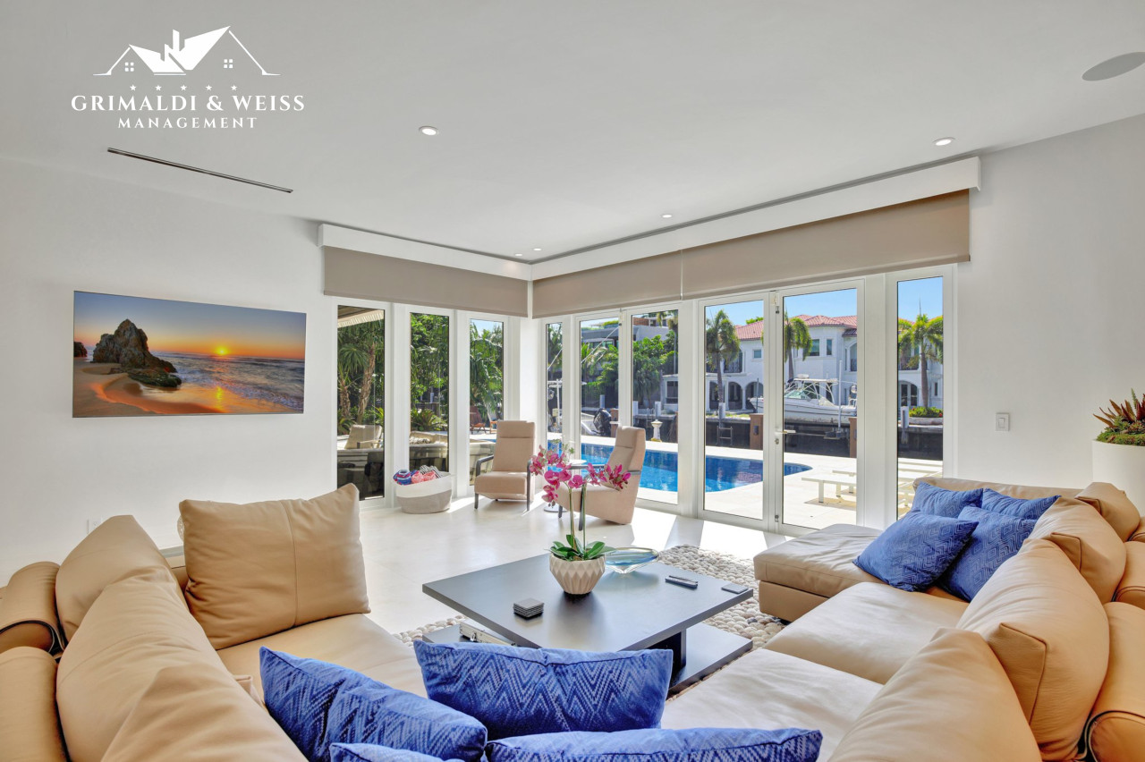 First-Floor Lounge: Comfortable Sofa and Huge TV