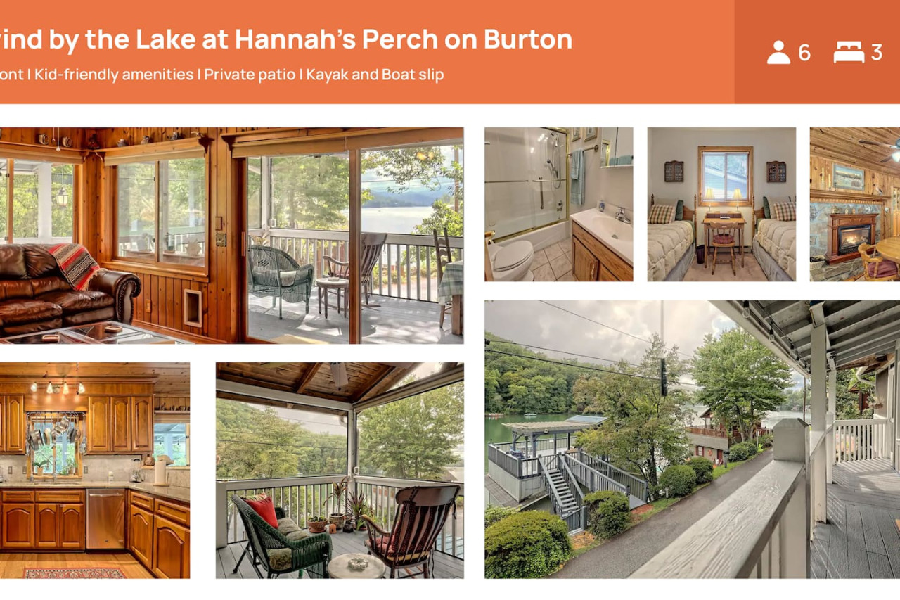 Hannah's Perch on Burton - Top Patio & Bottom Dock - Clayton