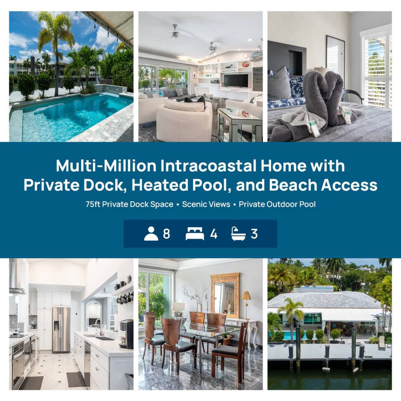 Casa Flamingo - Intracoastal w/ Heated Pool & Dock - Fort Lauderdale