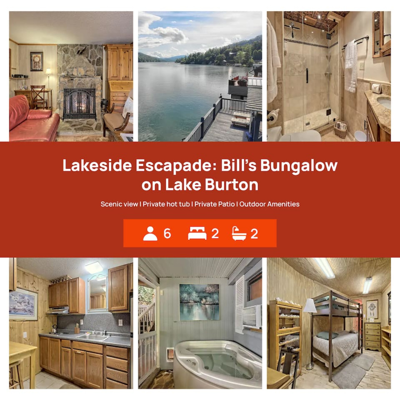 Bill's Bungalow on Lake Burton w/ Top Dock&Hot Tub