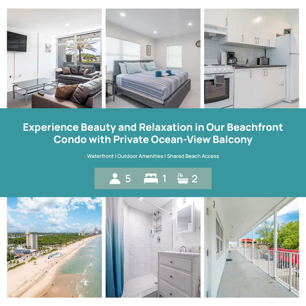 The Purple Pelican~Beachfront w/ Ocean Balcony~#2