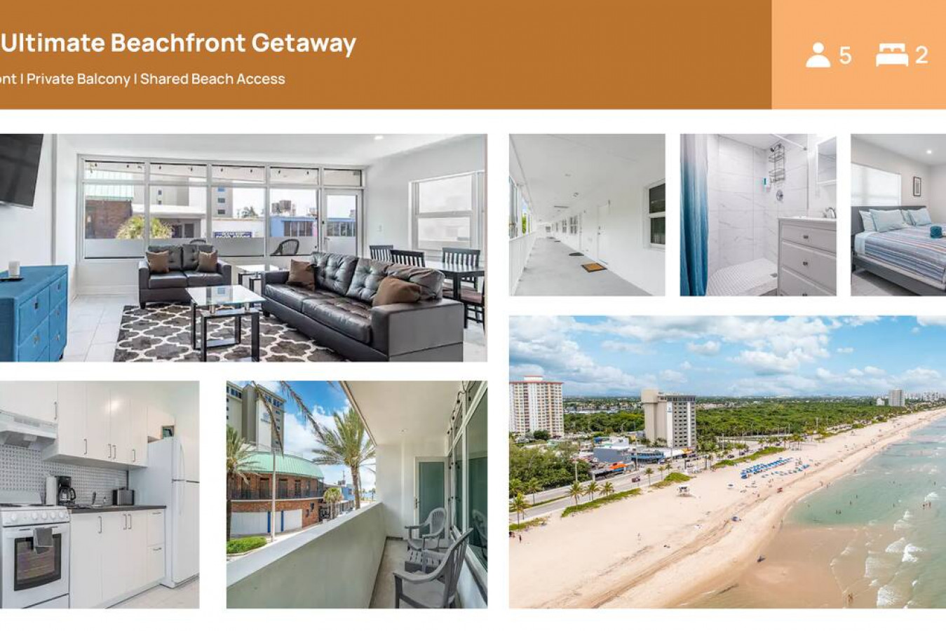 The Purple Pelican~Beachfront w/ Ocean Balcony~#5 - Fort Lauderdale