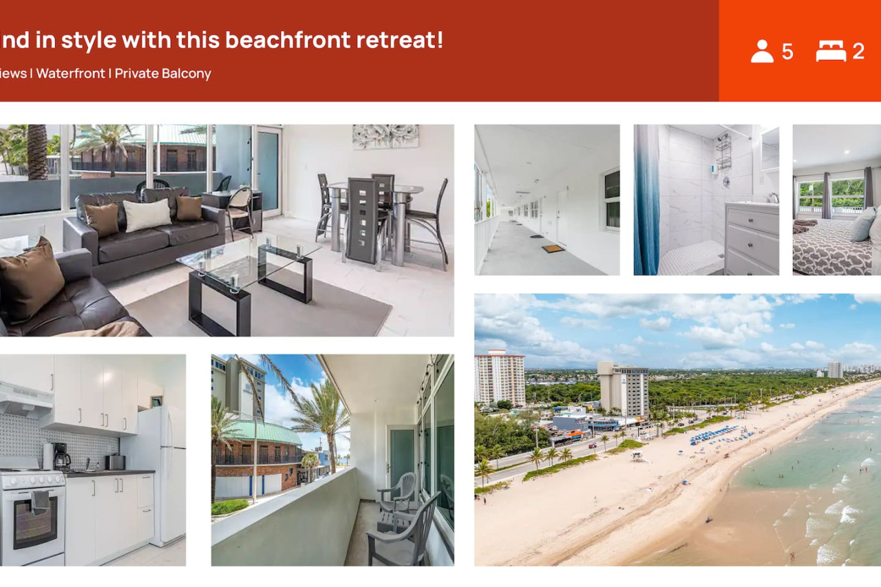 The Purple Pelican~Beachfront w/ Ocean Balcony~#1 - Fort Lauderdale