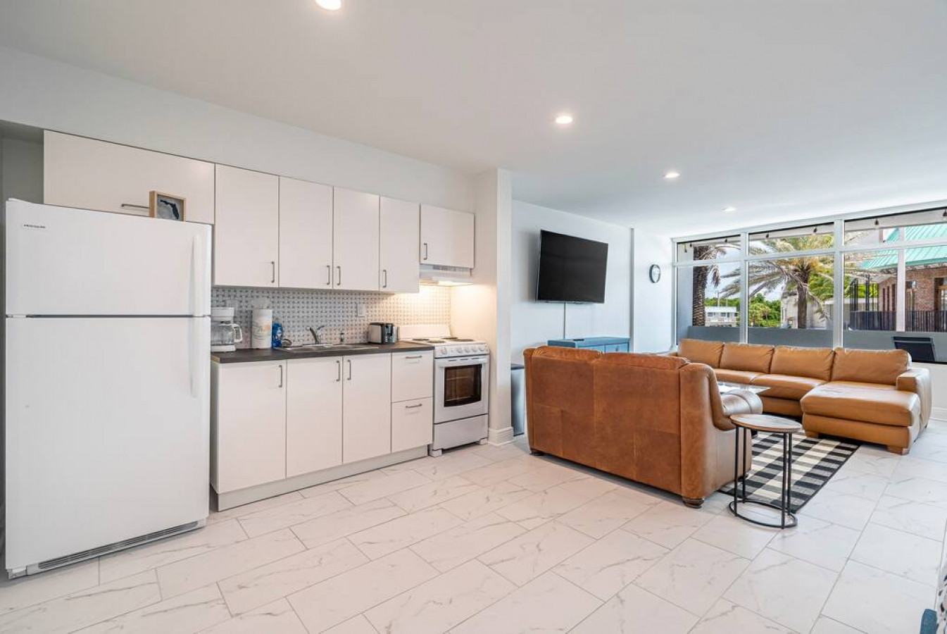 Coffee nook and culinary haven: This kitchenette is the heart of my home, where I brew up inspiration and whip up delicious meals.