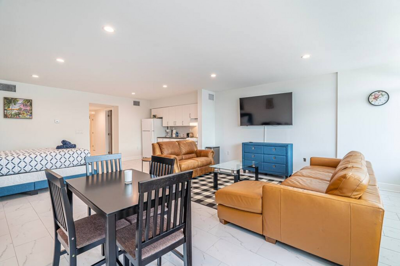 Warm wood, cozy vibes, this table beckons for family dinners and laughter.