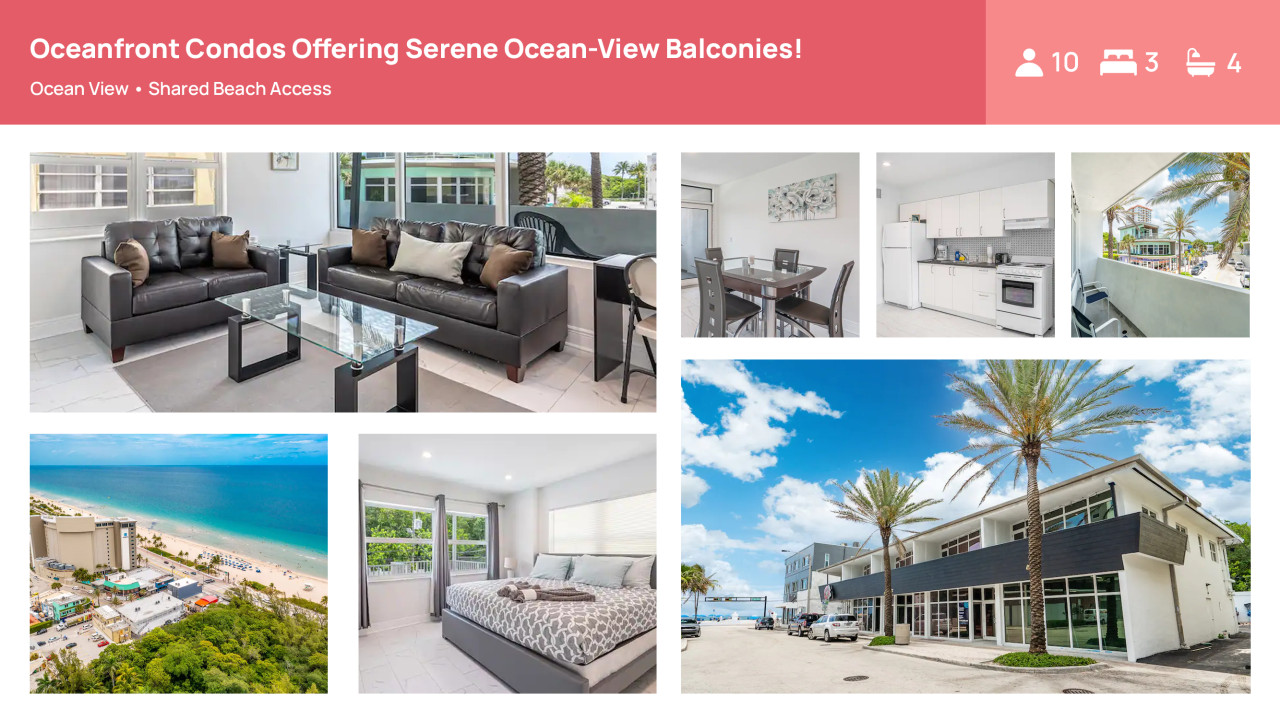 Beachfront Bloo's -2 Units-Ocean View Balcony #1/2 - Fort Lauderdale