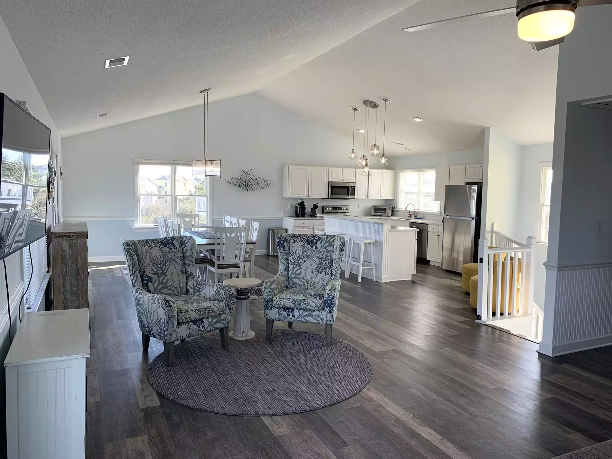 kitchen and dining room from living room - Water Music OBX - Corolla