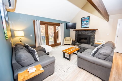Cozy Living Room with Gas Fireplace