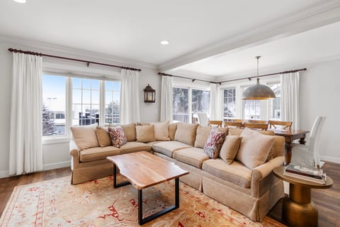 Cozy up on the couch complete with views