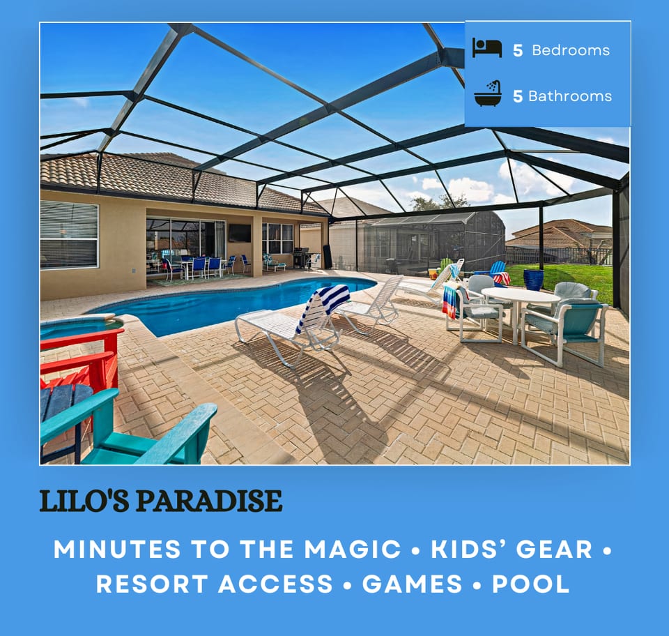 Lilo's Paradise in Windsor Hills is the perfect vacation destination!