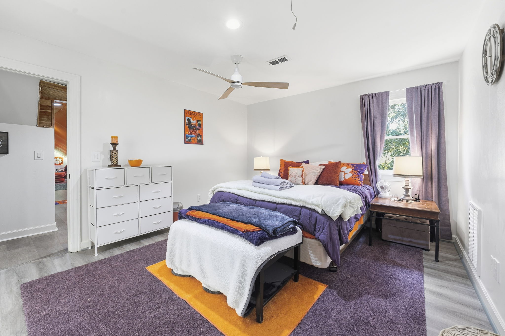 Clemson Themed Bedroom
